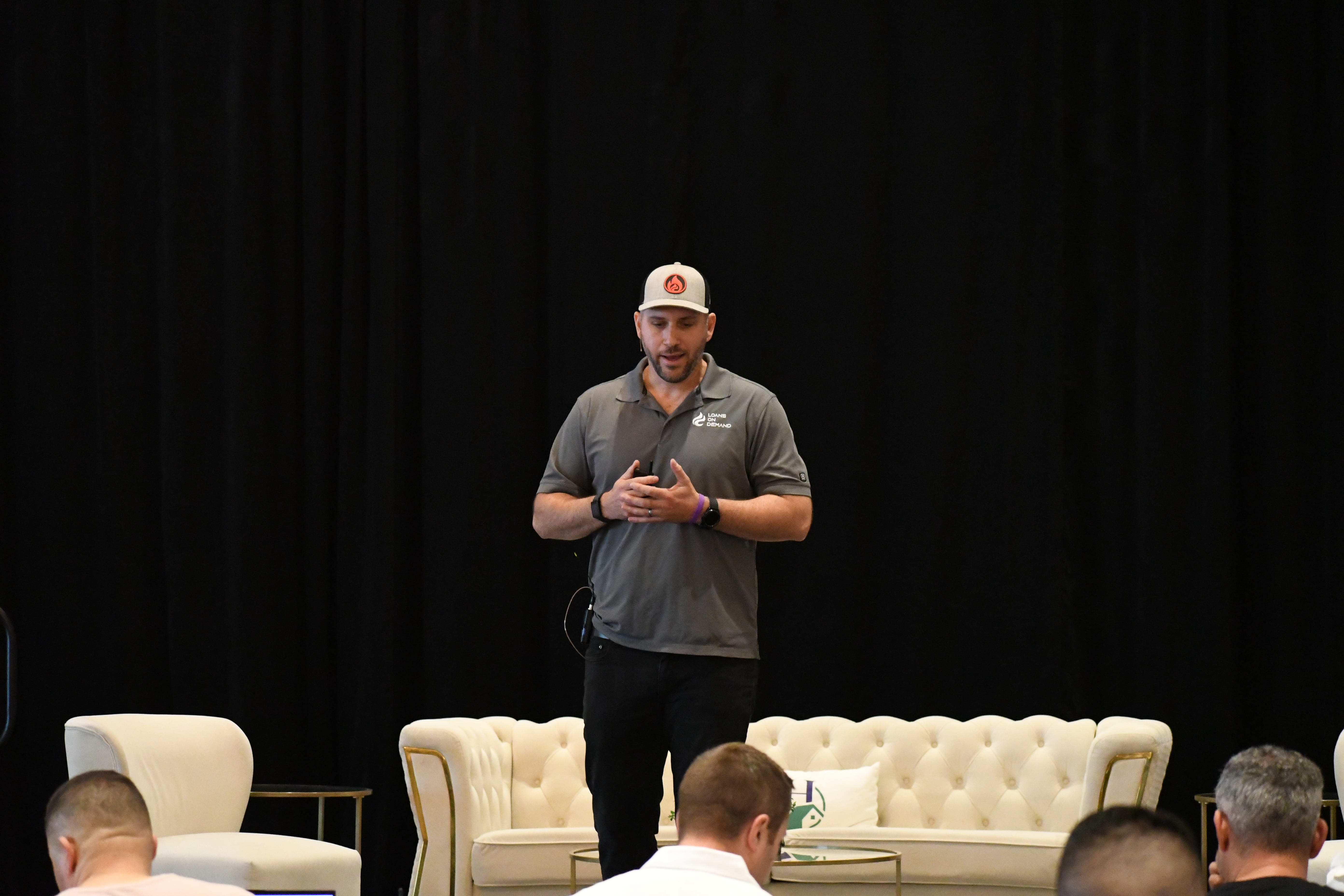 Luke Shankula presenting at HMA Mortgage